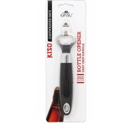Wholesale - GINSU BOTTLE OPENER WITH BLACK EMBOSSED HANDLE C/P 48, UPC: 810002207747